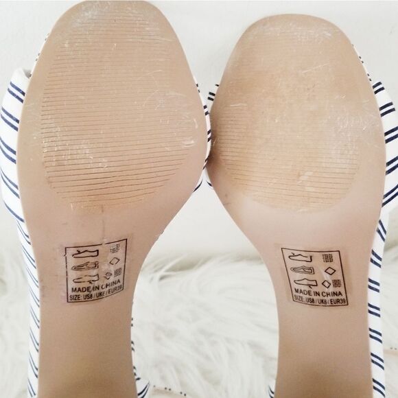 Quipid striped open toe heels - Picture 4 of 8